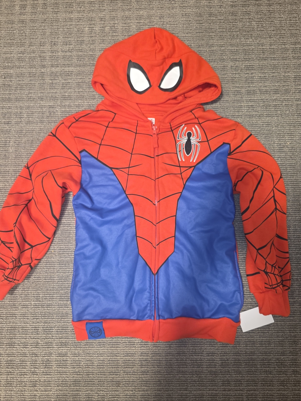Marvel Kids Spider-Man Red & Blue Hoodie Costume Jacket
